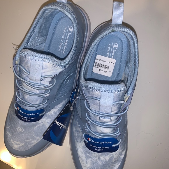 Champion blue slip on running shoes - Picture 3 of 4